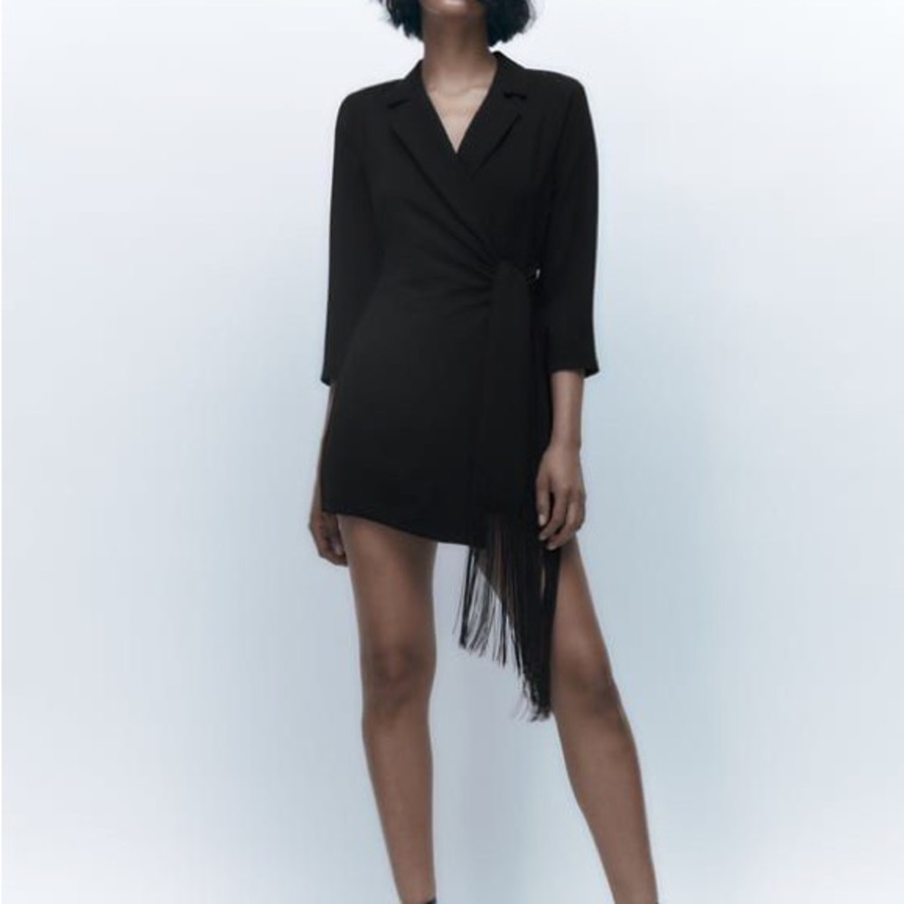 Zara Black Wrap Playsuit